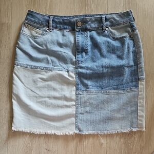 Est. 1946 Patchwork Denim Mini Skirt